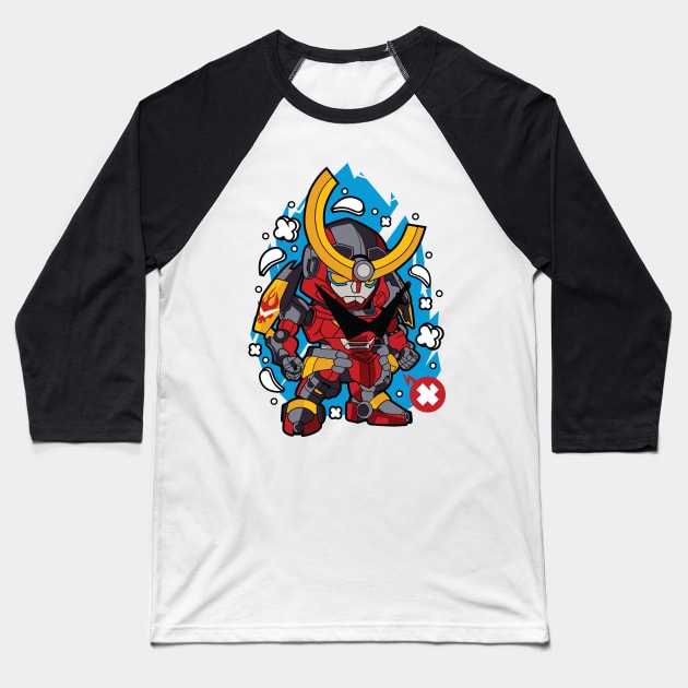 Gurren Lagann Baseball T-Shirt by Mecha Design by MechaRon